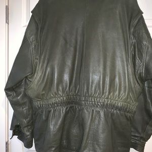 M Julian Adventures Olive XL Men’s Leather Coat